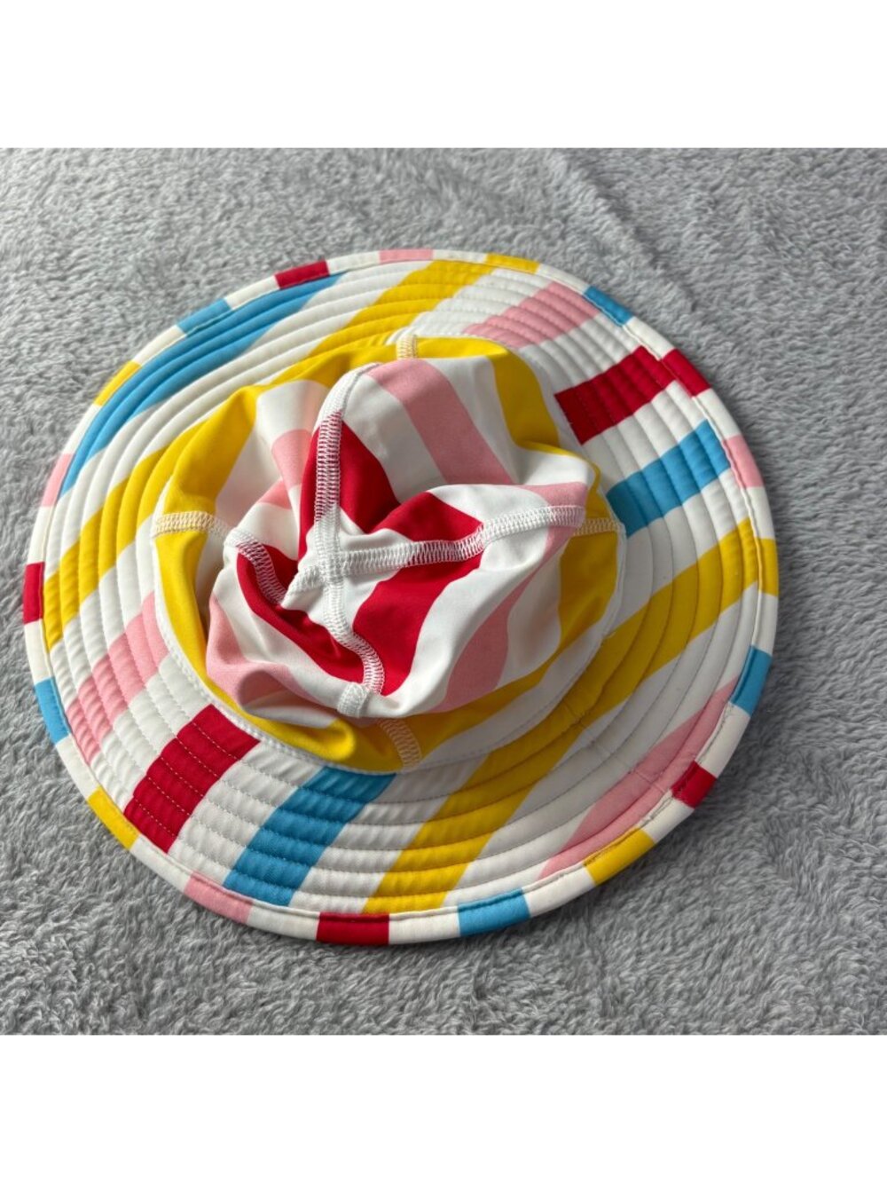 Hanna Andersson Swim Hat XS Tie Stripes Beach Vacation Pool